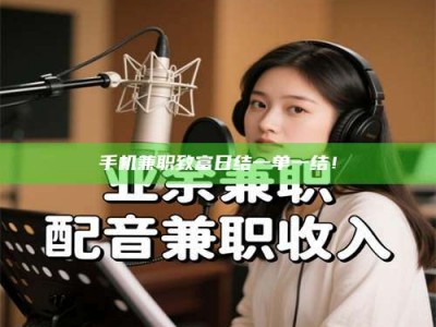 吉林手机兼职致富日结一单一结！