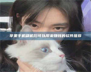 吉林苹果手机刷机后可以用来赚钱的软件推荐 第1张